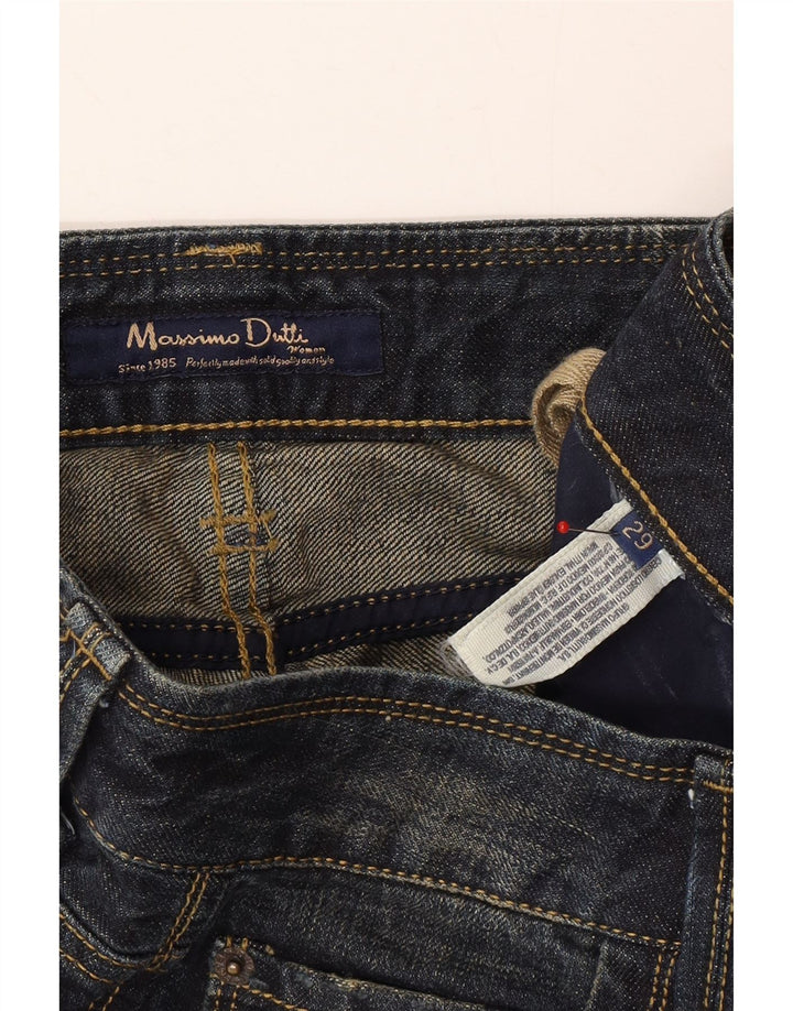 Jeans retos femininos MASSIMO DUTTI W29 L27 azul