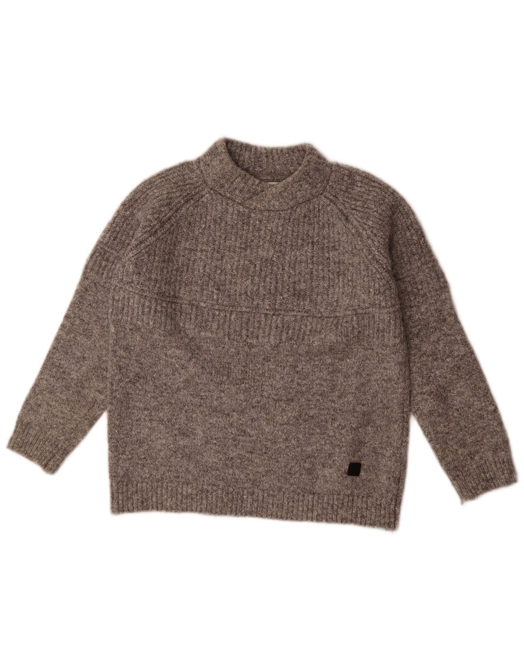 Zara Suéter feminino com gola tartaruga 9-10 anos poliéster cinza