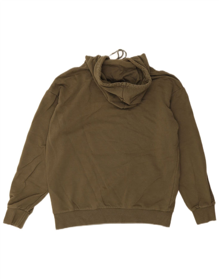 Puma Mens Hoodie Jumper Pequeno Algodão Cáqui