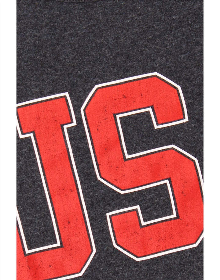 Camiseta masculina AMERICAN EAGLE Coupe Standard Graphic Top Médio Azul Marinho