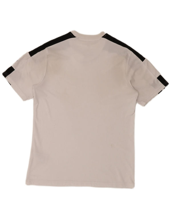 Adidas Mens Aeroready Camiseta Top Médio Branco Colourblock Poliéster