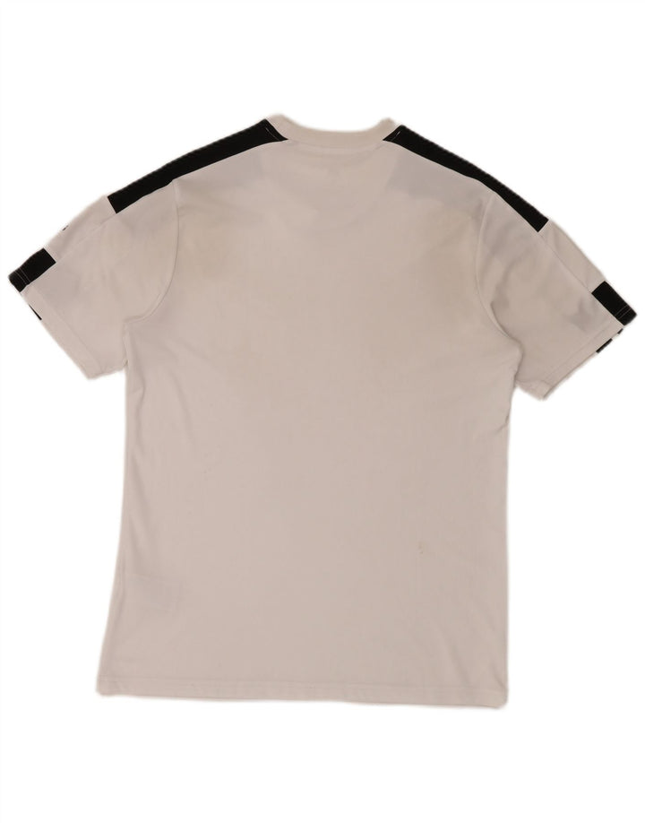 Adidas Mens Aeroready Camiseta Top Médio Branco Colourblock Poliéster