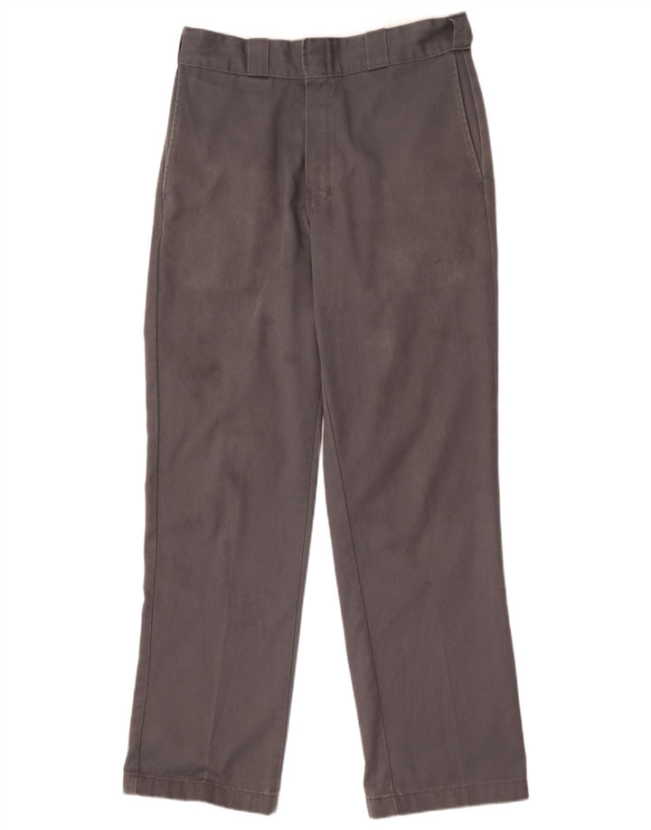 Calças Dickies Mens Straight Chino W32 L32 Cinza Poliéster