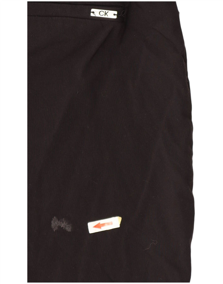 CALVIN KLEIN Shorts feminino casual médio W30 preto rayon