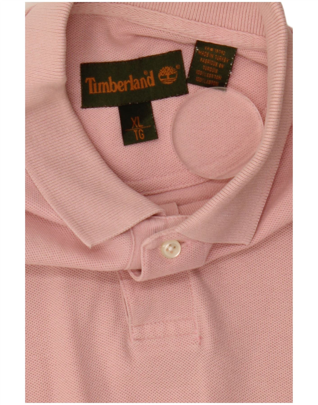 Camisa polo masculina Timberland XL algodão rosa