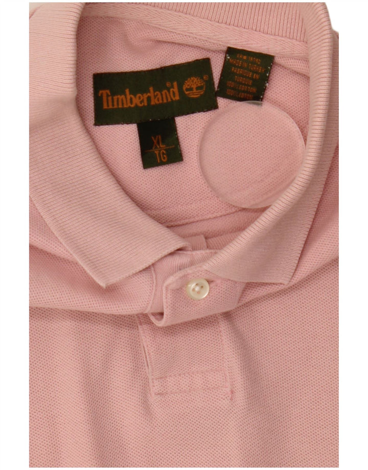 Camisa polo masculina Timberland XL algodão rosa