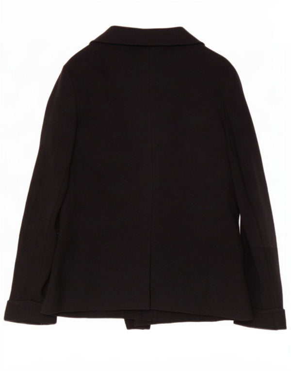 Suéter cardigã aberto feminino Marks & Spencer Reino Unido 16 grande viscose preta