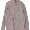 Camisa masculina regular TIMBERLAND de algodão cinza pequeno