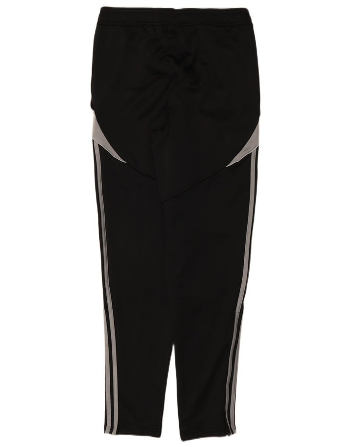 Calça de treino masculina Adidas médio preto colorblock poliéster