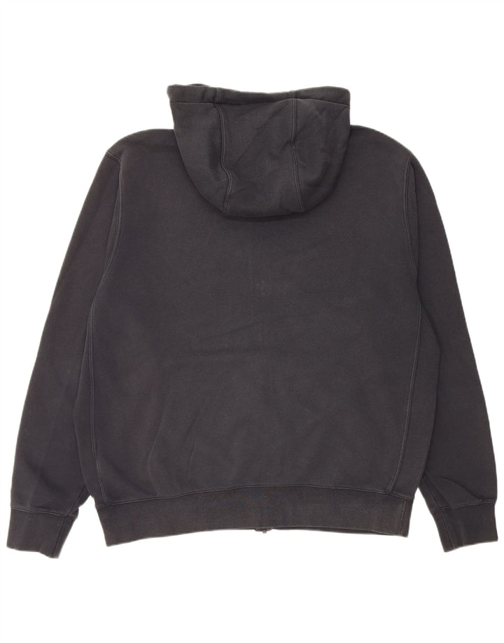 Suéter Nike masculino com capuz e zíper grande de algodão preto