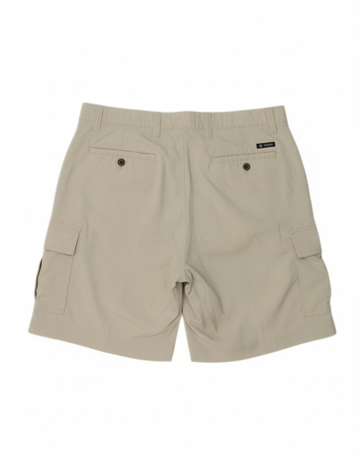 CHAPS Mens Regular Fit Cargo Shorts W36 Grande Poliéster Bege