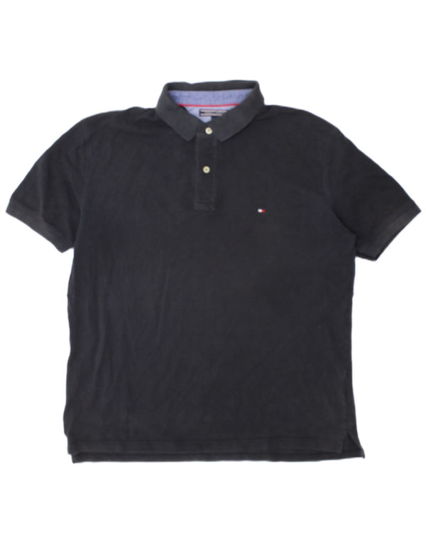 Camisa polo masculina Tommy Hilfiger 2XL algodão azul marinho