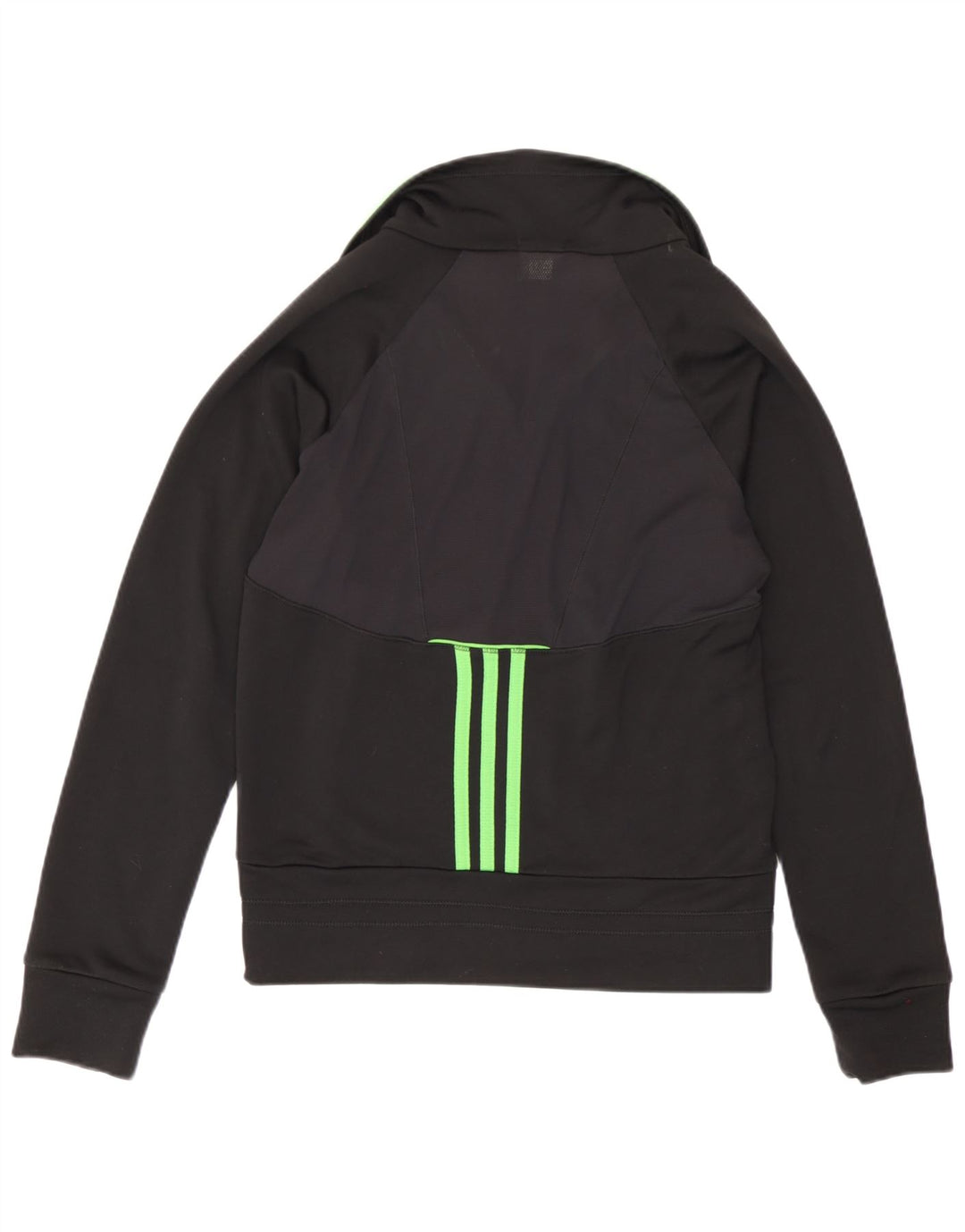 Adidas Womens Climacool Tracksuit Top Jacket UK 12 Medium Black Colourblock