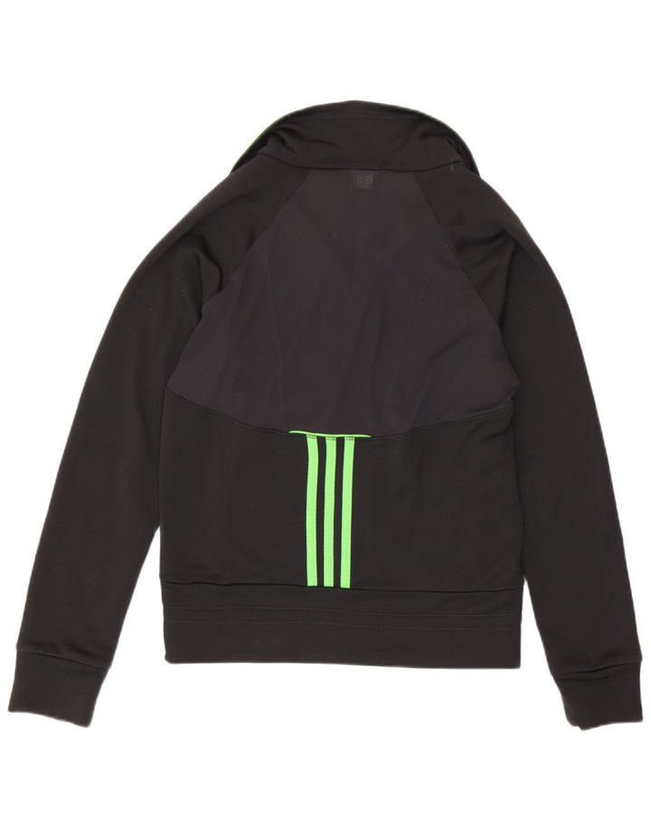 Adidas Womens Climacool Tracksuit Top Jacket UK 12 Medium Black Colourblock
