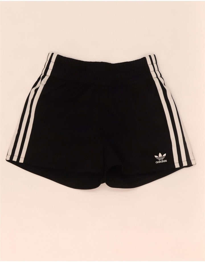 Shorts esportivos femininos Adidas UK 6 XS preto poliéster