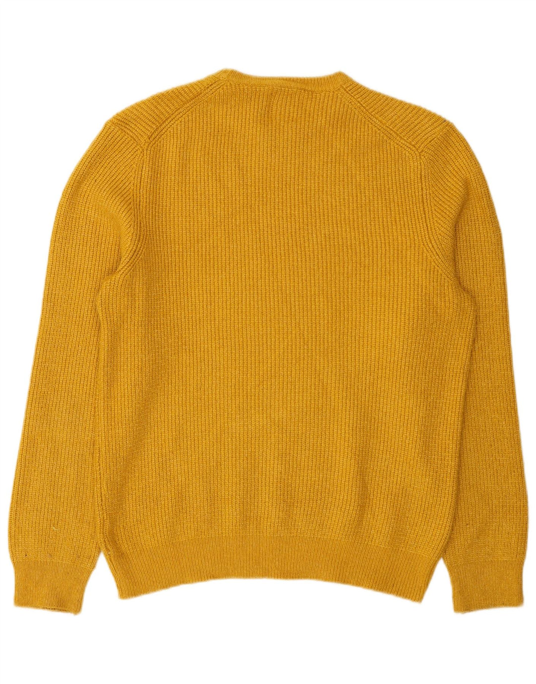 Suéter masculino Marks & Spencer com gola redonda em poliamida amarelo médio