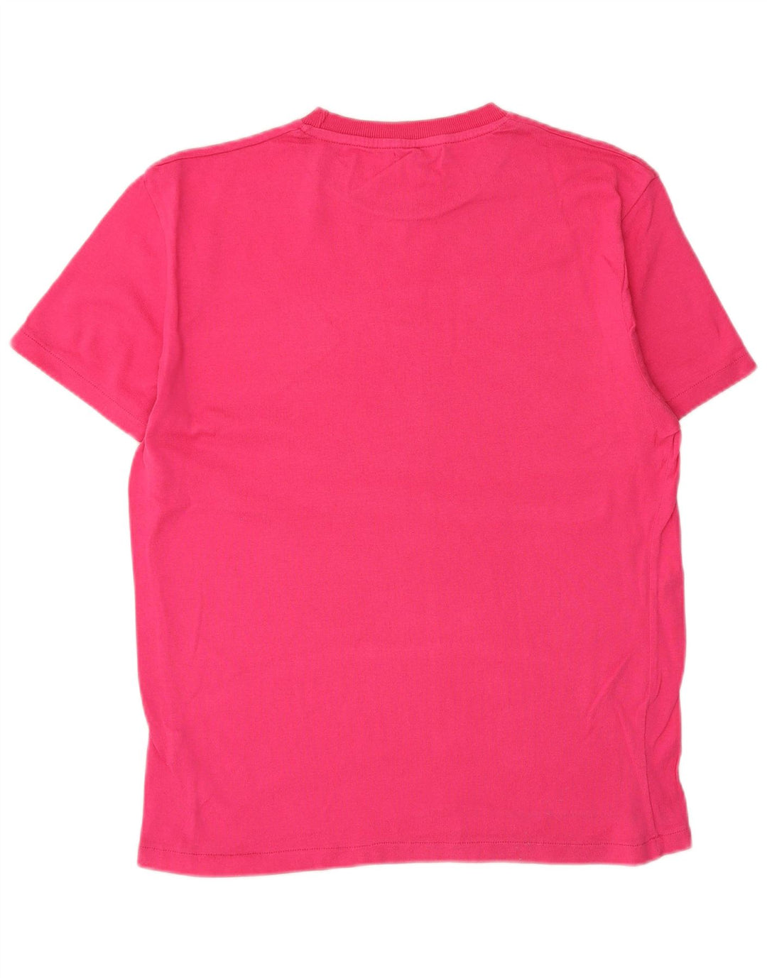 Camiseta feminina Zara UK 14 algodão rosa médio