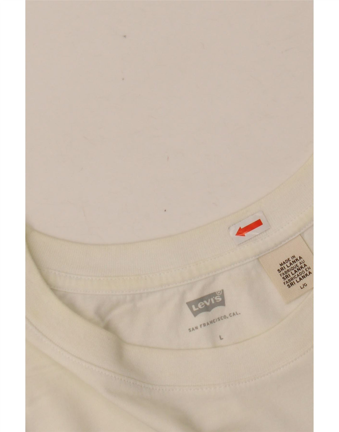 Colete feminino LEVI'S Crop Graphic Vest UK 16 grande algodão branco