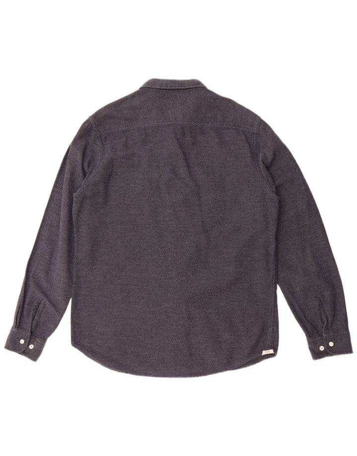Camisa masculina Lee Regular Fit grande azul marinho manchado