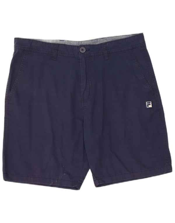 Fila Mens Chino Shorts Grande W34 Azul Marinho Algodão