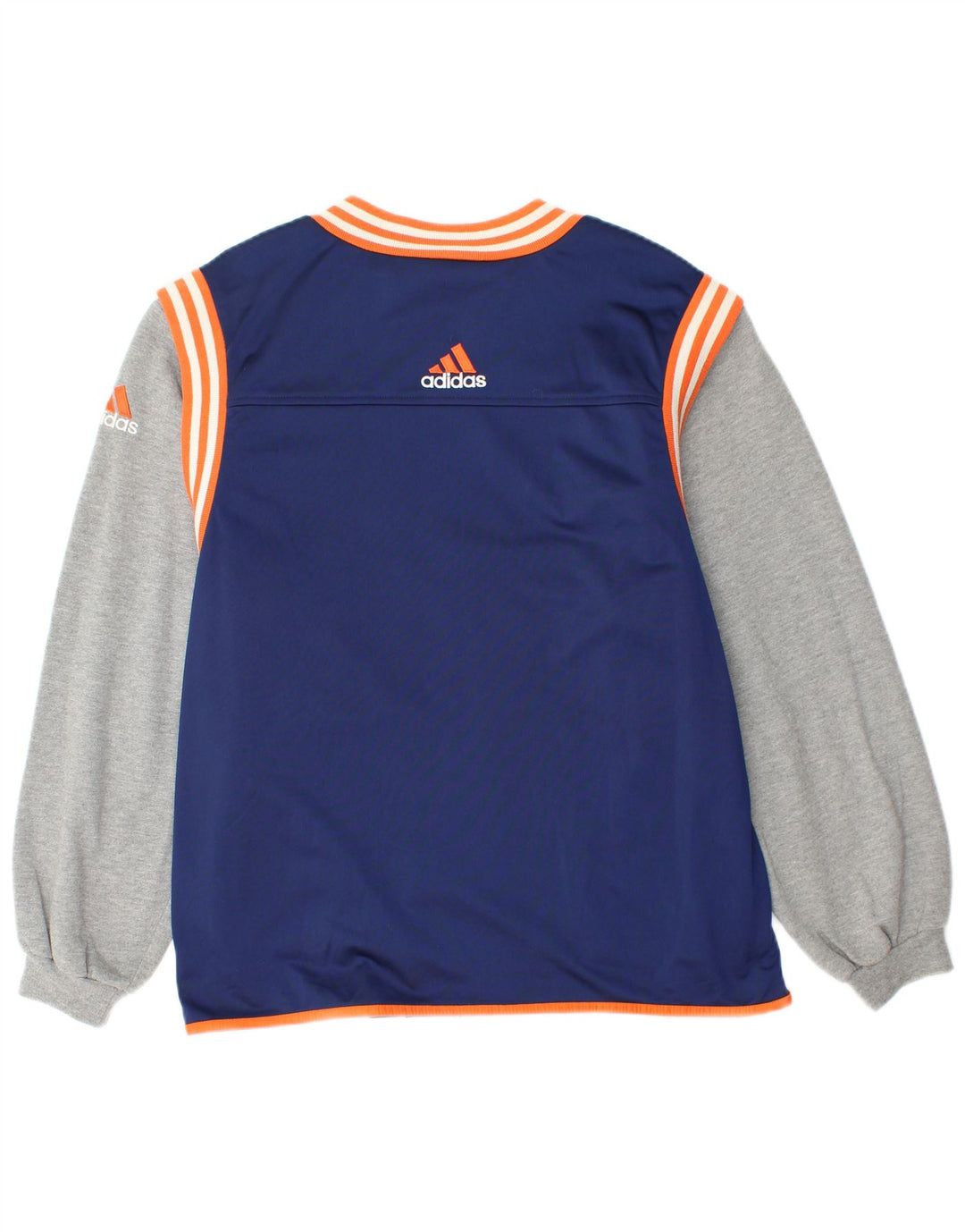 Adidas Mens Tracksuit Top Jacket UK 40/42 Médio Azul Marinho Colorblock