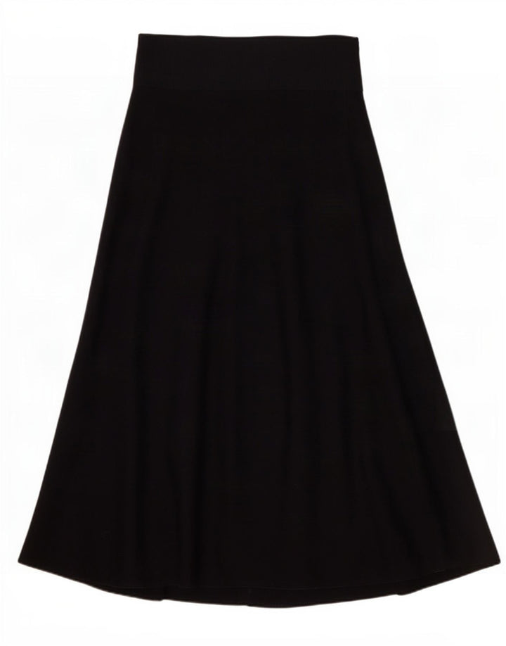 Cos Saia maxi feminina de malha pequena W27 lã azul marinho