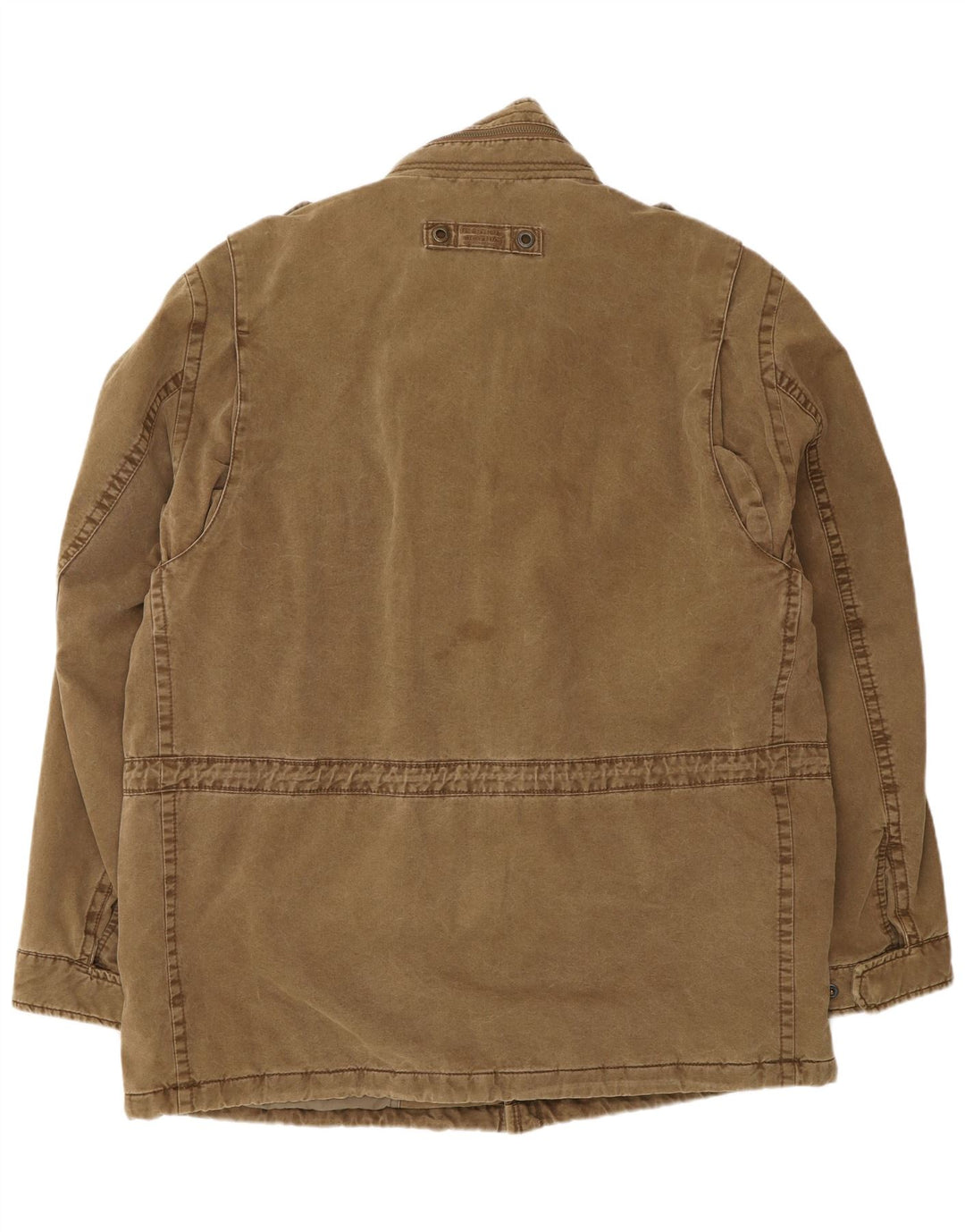 Jaqueta militar masculina Camel Active IT 56 3XL algodão marrom