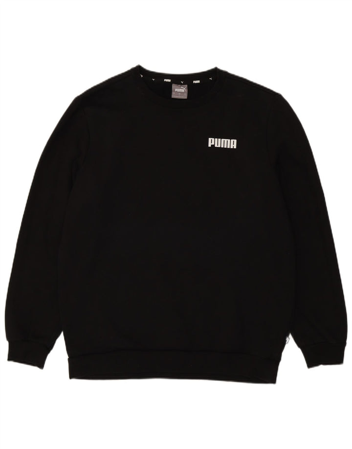 Puma moletom masculino jumper grande algodão preto