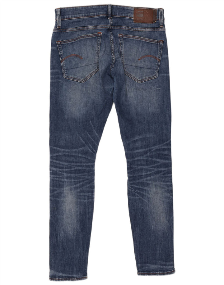 Calça jeans feminina G-Star 3301 Super Slim W32 L30 algodão azul