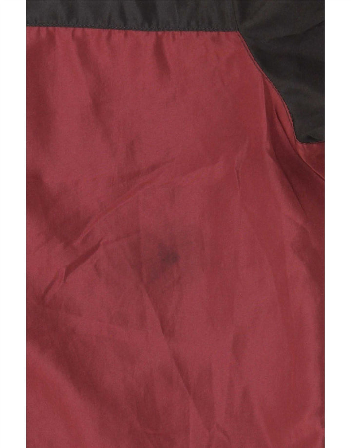 Jaqueta masculina de agasalho gráfico da Umbro, pequena, marrom, colorblock, poliéster