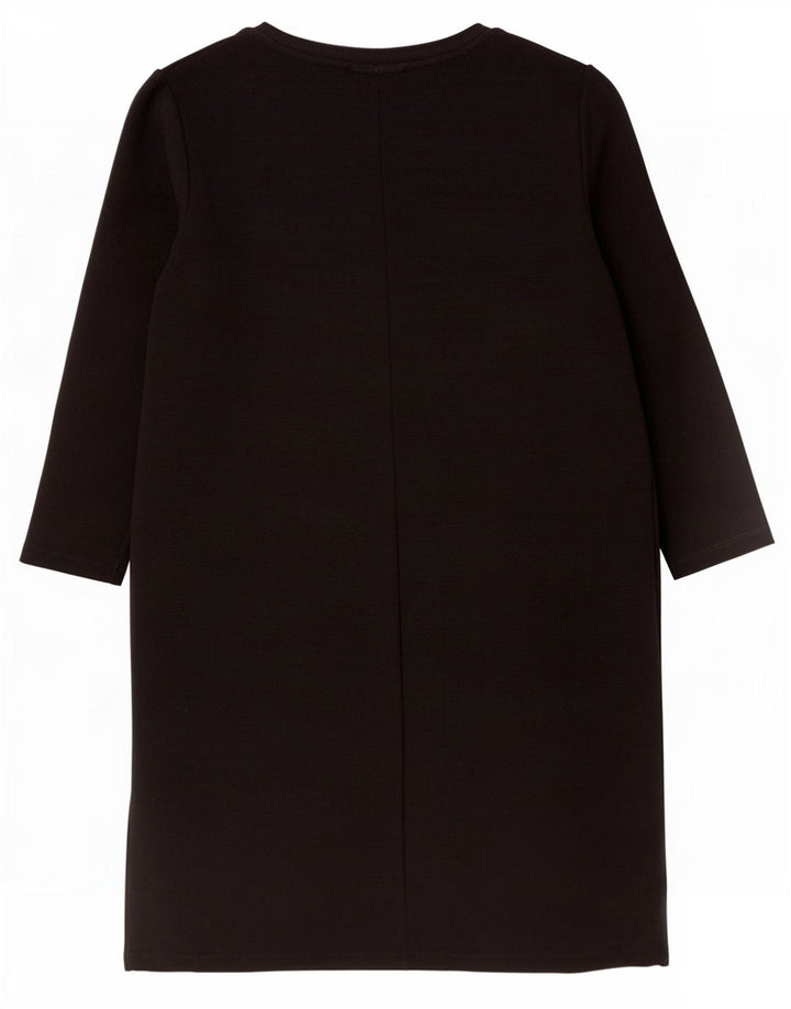 Vestido feminino Trafaluc manga 3/4 da Zara Reino Unido 12 médio preto