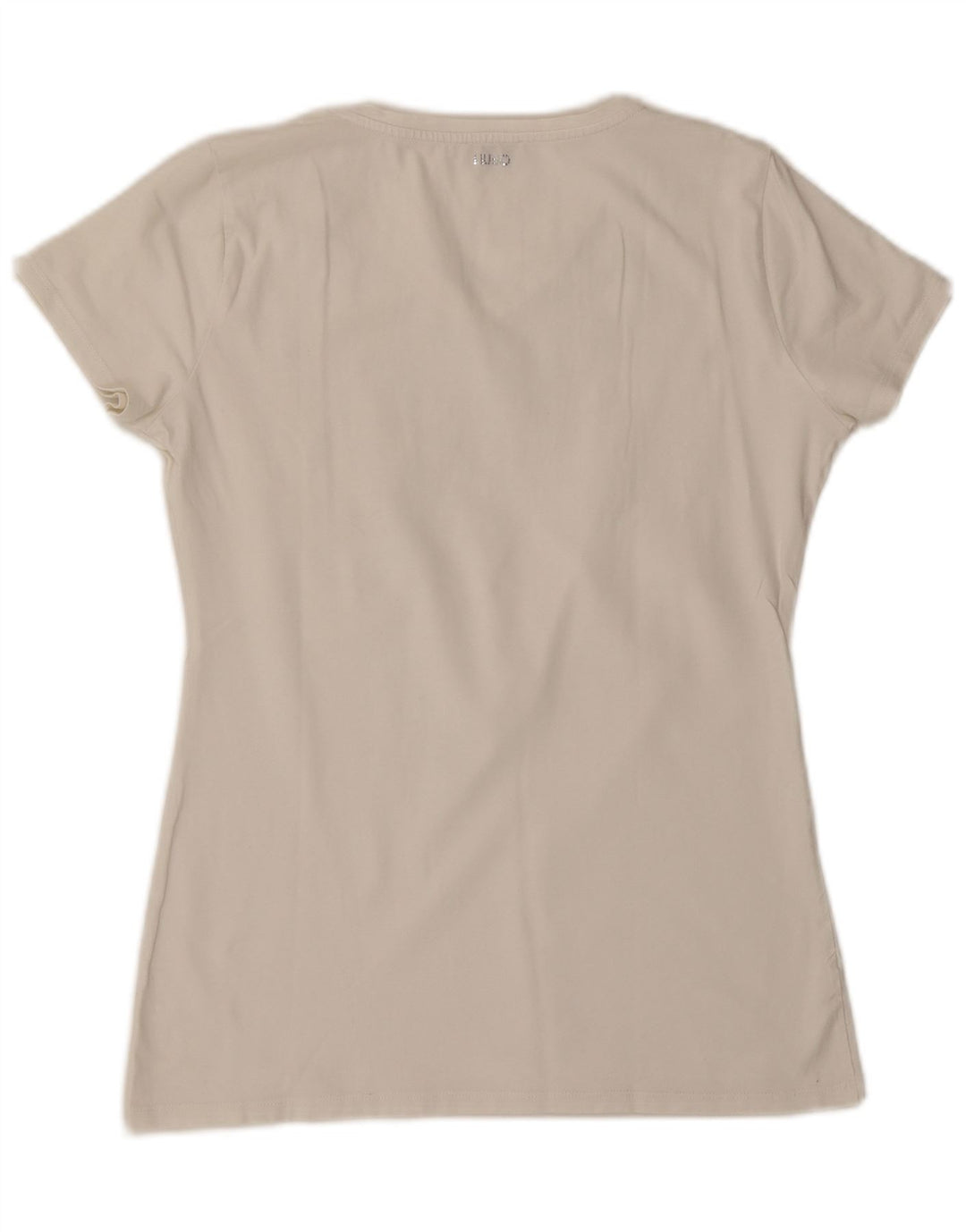 Camiseta feminina LIU JO Milano UK 12 médio branco