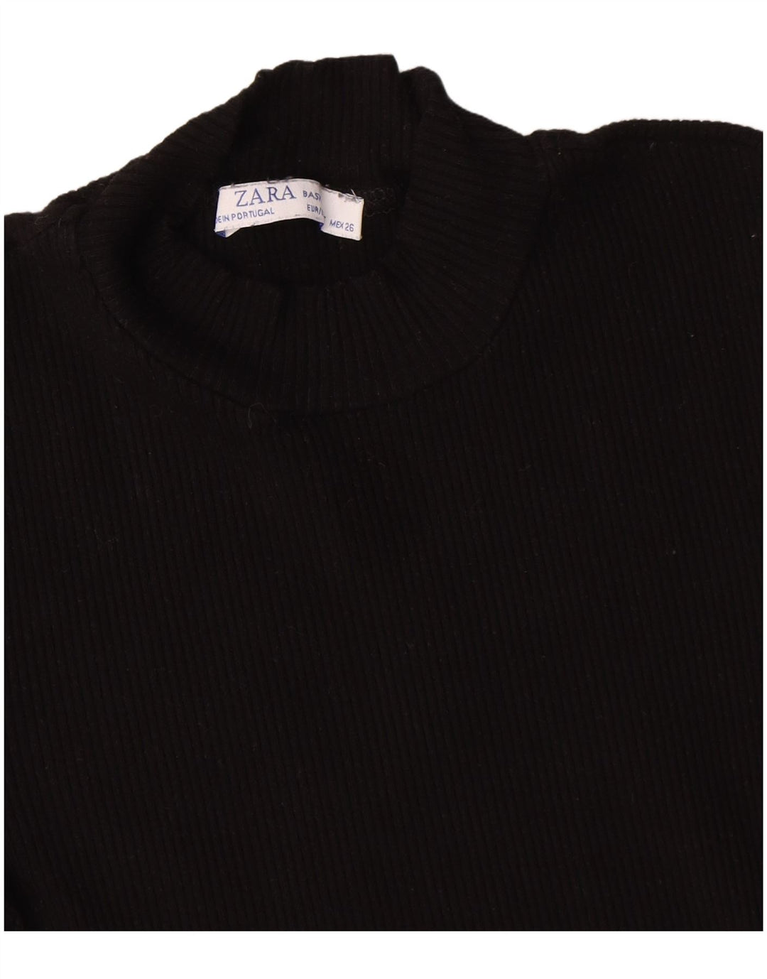 Camiseta feminina Zara UK 8 pequena preta