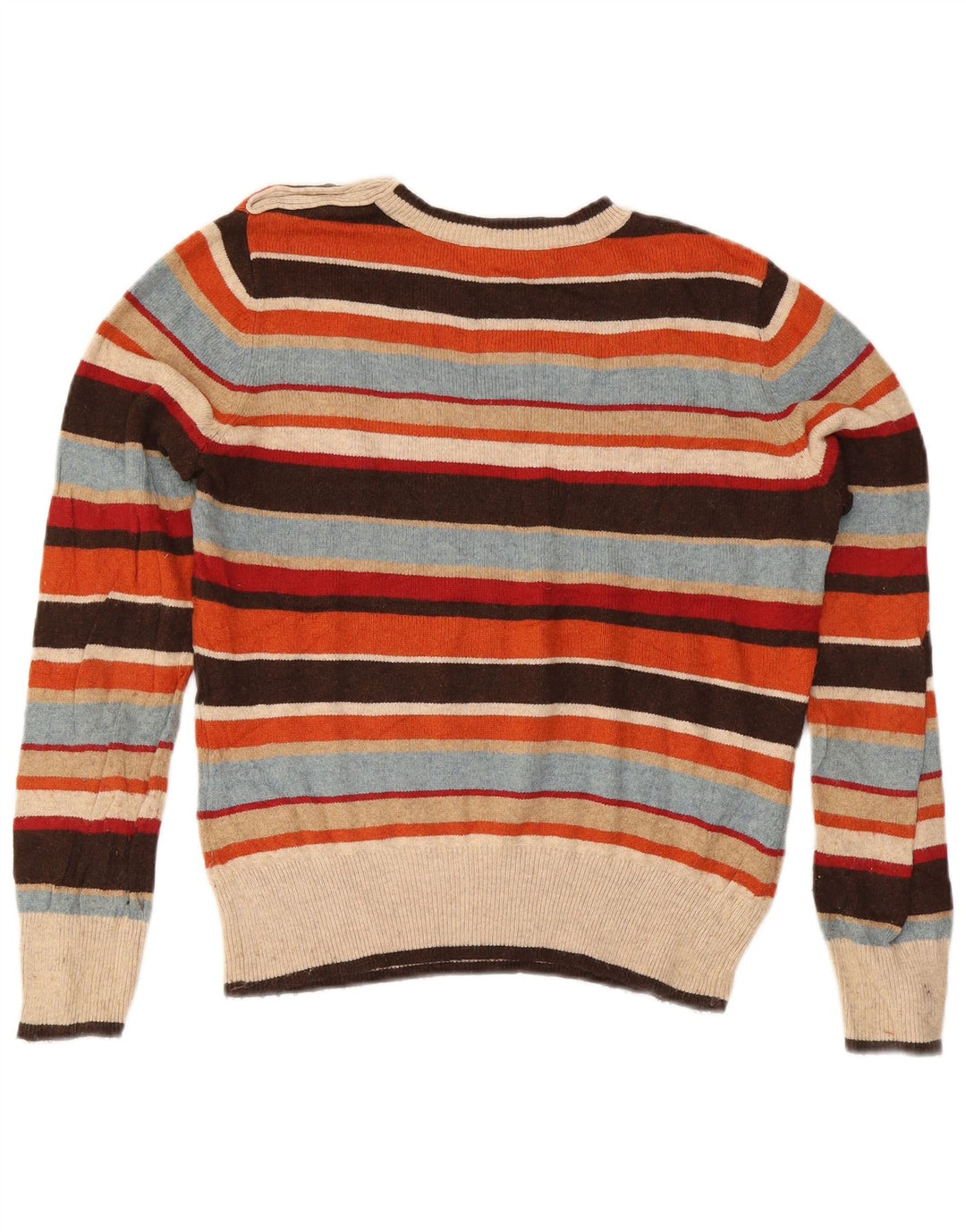 Suéter feminino BROOKS BROTHERS com gola redonda Reino Unido 16 grande multicolorido