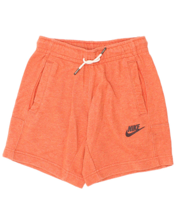 Shorts esportivos Nike Boys Standard Fit 8-9 anos pequeno laranja algodão