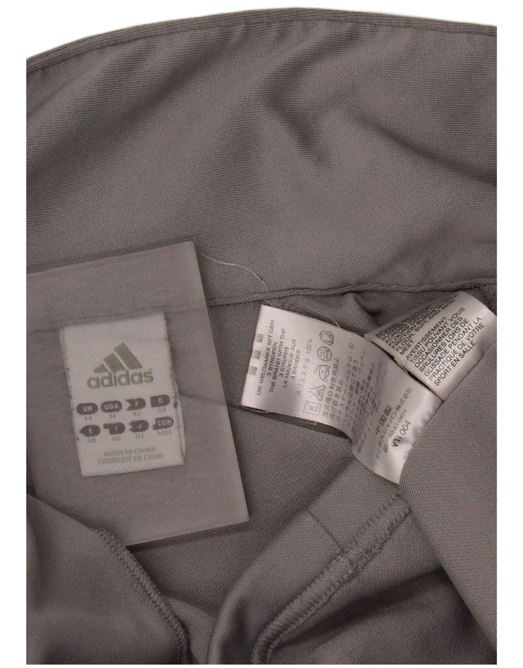 Adidas Womens Tracksuit Top Jacket UK 14 Médio Cinza