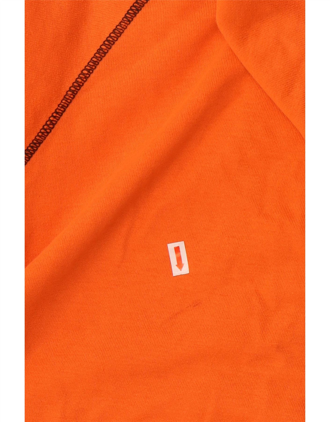 Suéter feminino com capuz e zíper gráfico grande Champion UK 16 grande laranja