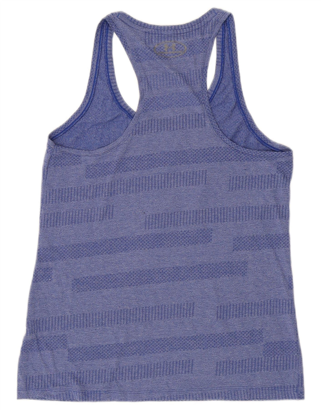 Colete Under Armour feminino Heat Gear Top UK 12 listrado azul médio