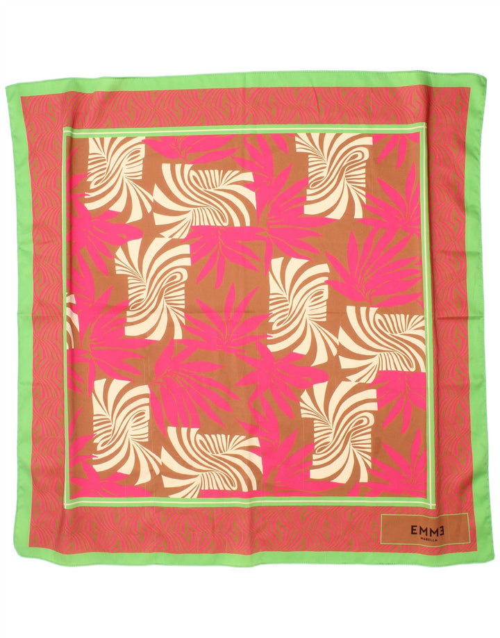 Marella Lenço quadrado feminino EMME com padrão abstrato tamanho único multicolorido