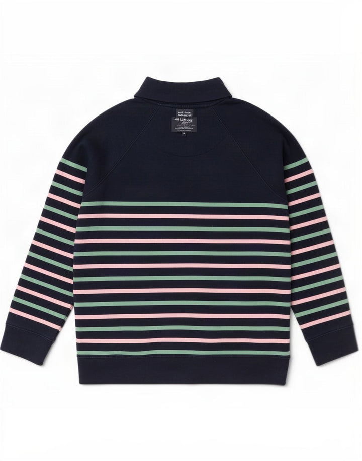 Crew Clothing feminino oversized moletom jumper Reino Unido 8 pequeno azul marinho