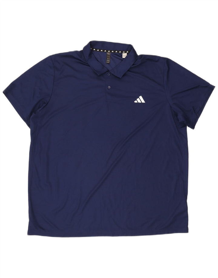 Adidas Mens Aeroready Polo Shirt 2XL Azul Marinho Poliéster