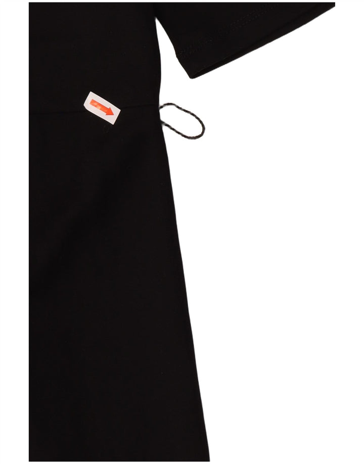 Vestido feminino Zara Shift UK 10 pequeno preto viscose
