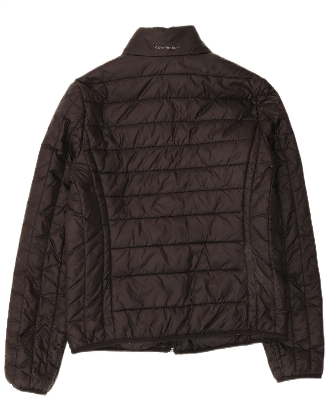 Jaqueta reversível feminina Calvin Klein Jeans UK 14 médio preto poliamida