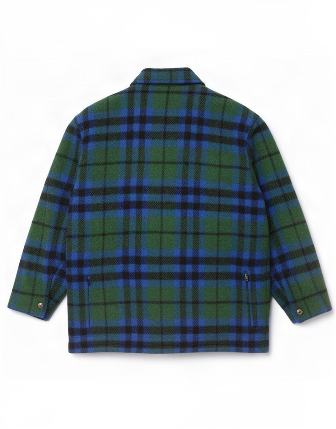 Jaqueta utilitária masculina Les Copains IT 52 XL xadrez verde