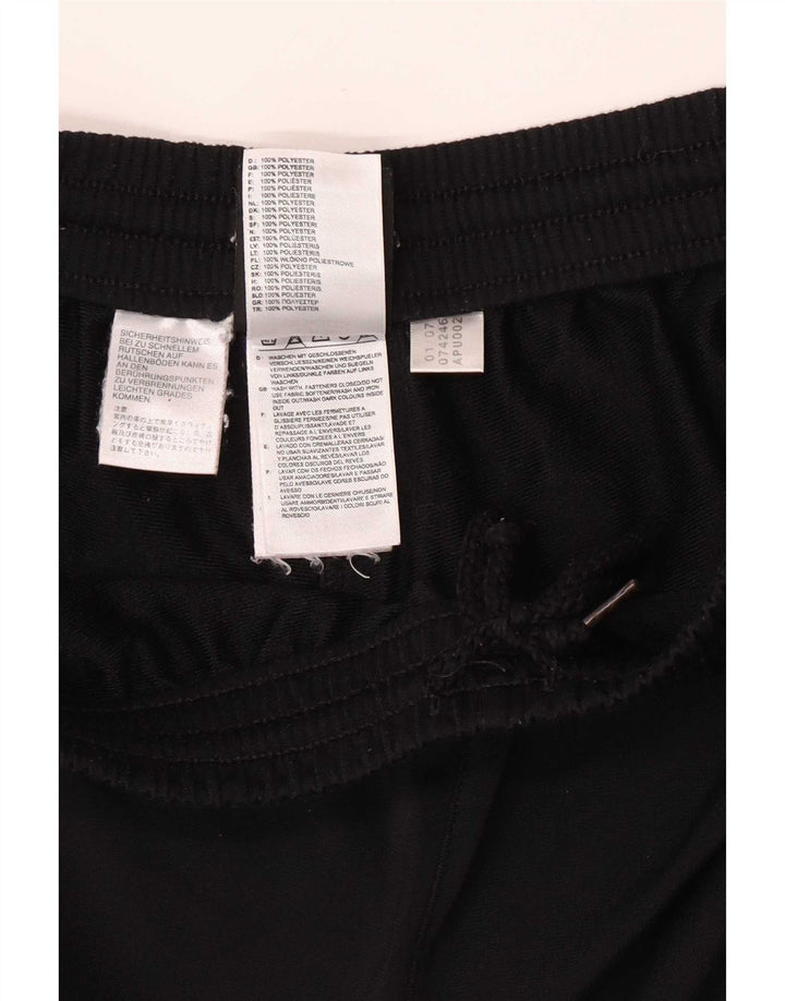 Calça de treino masculina Adidas médio preto colorblock poliéster