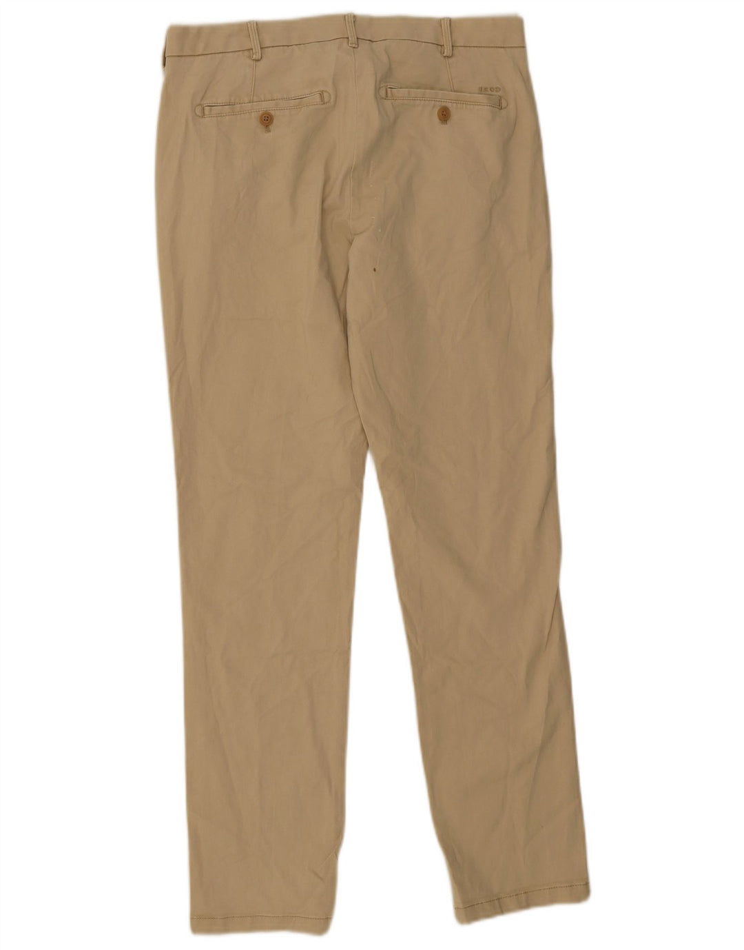 Calça Chino Masculina Slim Fit Água Salgada IZOD W32 L32 Algodão Bege