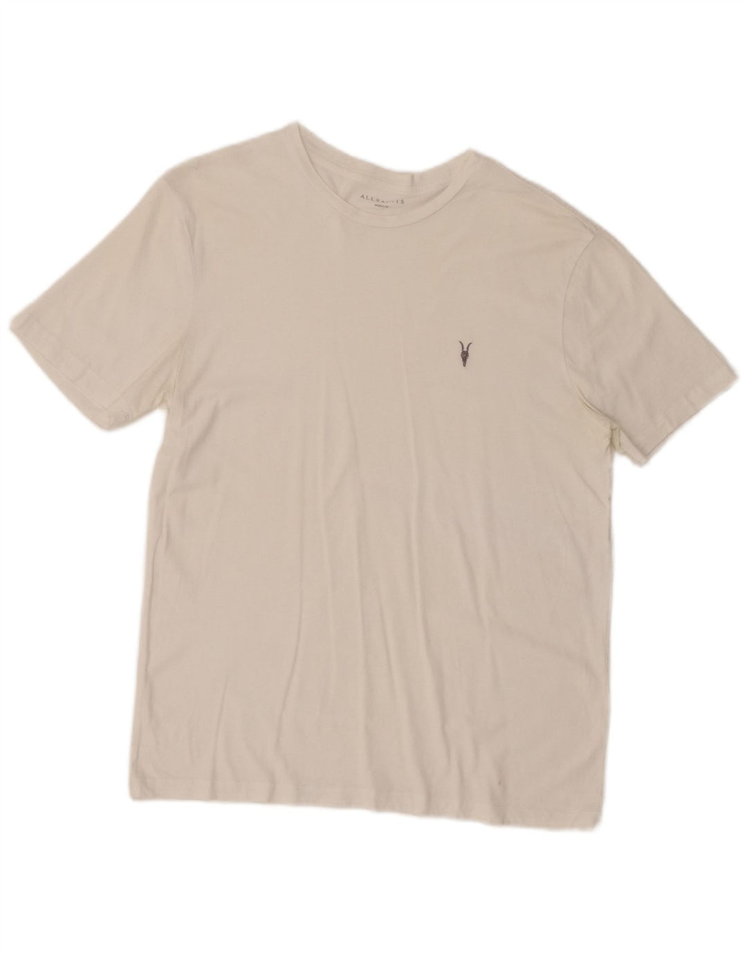Camiseta masculina All Saints Top Médio Branco