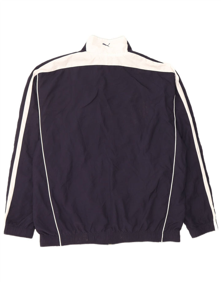 Puma Mens Tracksuit Top Jacket Grande Azul Marinho Colourblock Poliéster