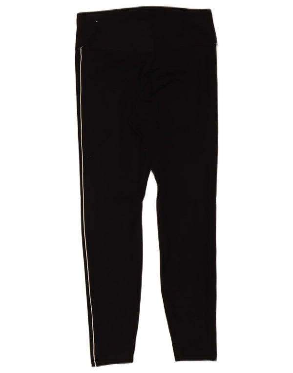 Leggings Nike Dri Fit Graphic Crop Femininas UK 12 Médio Preto Poliéster