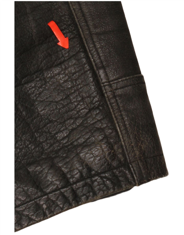 Jaqueta de couro masculina Tauri UK 42 XL couro preto